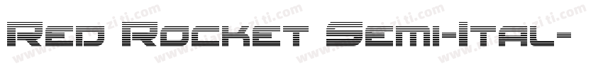 Red Rocket Semi-Ital字体转换